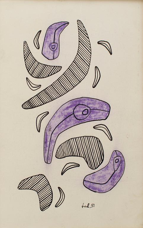 LARS ENGLUND, Ink drawing, signed and dated -51.