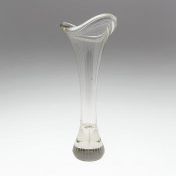 A Mikko Helander glass vase "Kalla" from Humppilan Lasi.