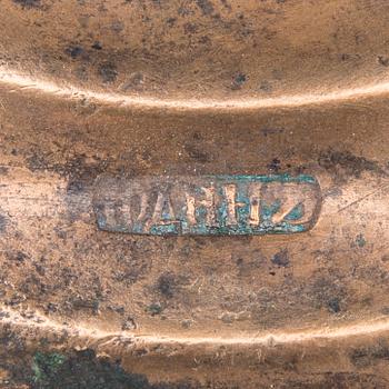 LJUSSTAKAR, 2 par, mässing, Ryssland 1800-talets slut.