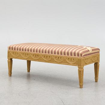 Bänk, gustaviansk, omkring år 1800.