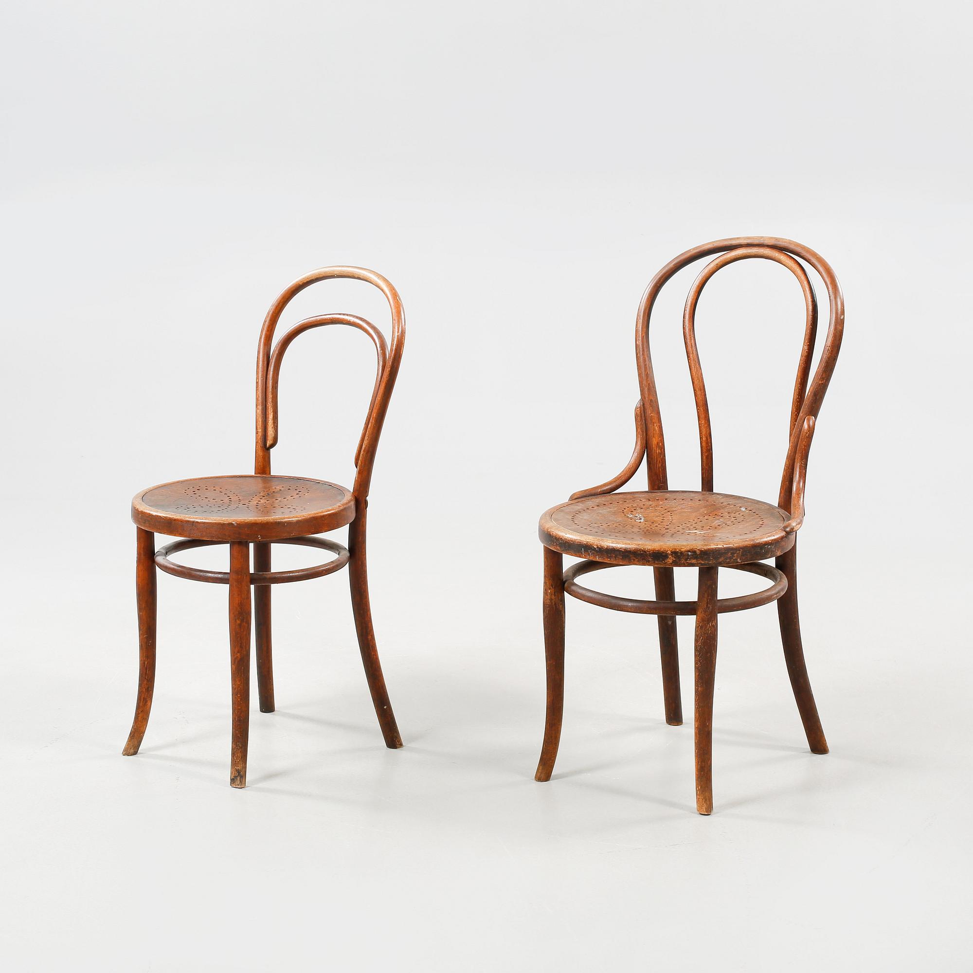 STOLAR, 2 st, Thonet, 1800-talets andra hälft.