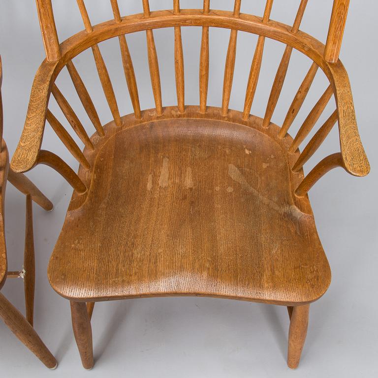 Nojatuoleja, 3 kpl, 1900-luvun loppupuoli.