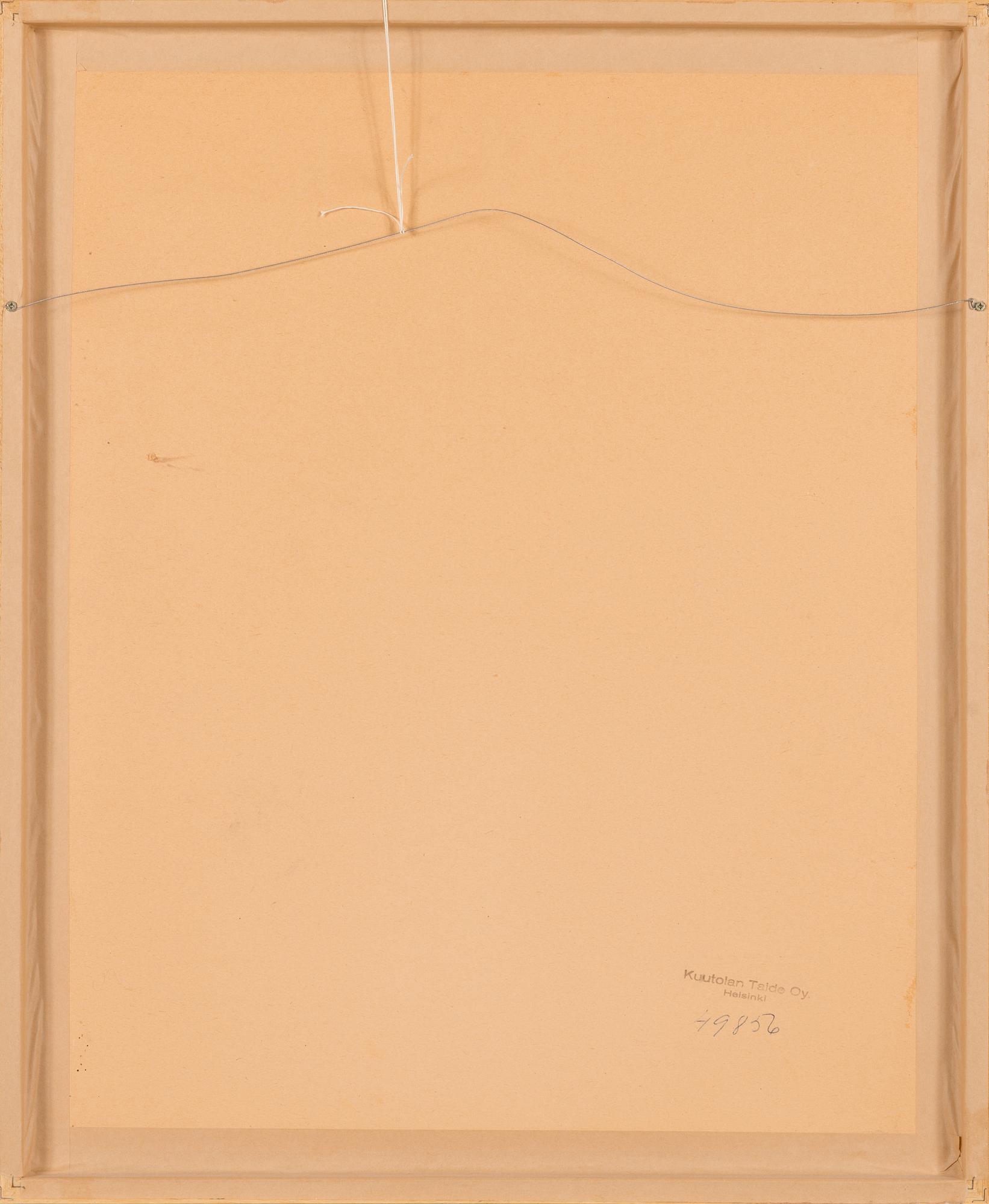 Ina Colliander, woodcut, signed and dated -64, numbered tpl'a 3-10 II 2/10.
