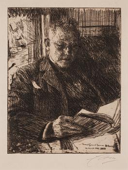 659. ANDERS ZORN, etsning, 1904, signerad med blyerts.