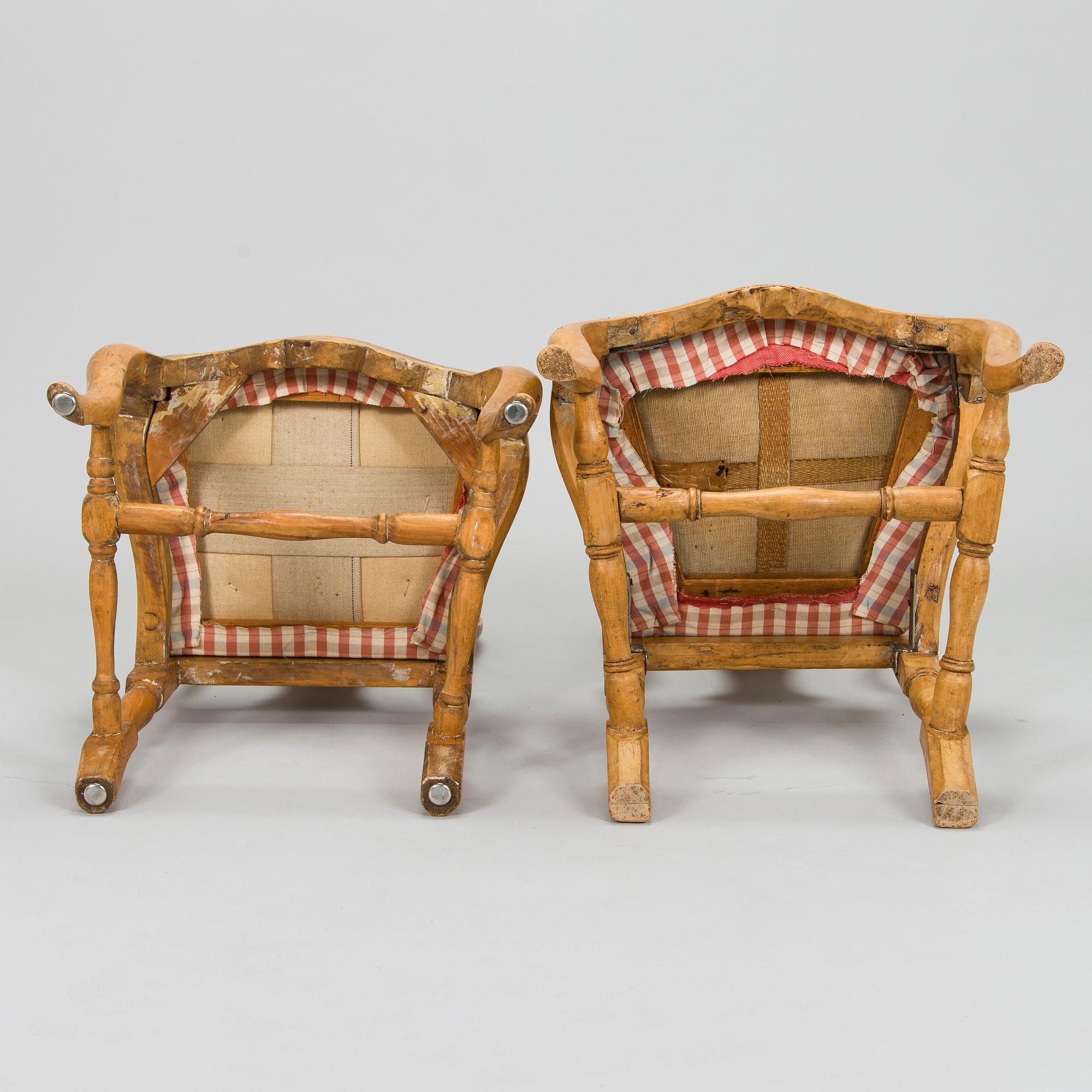 Stolar, snarlika, 8 st, rokoko, 1700-talets mitt.