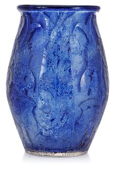 1069. A Daum glass vase, Nancy, France 1920´s.