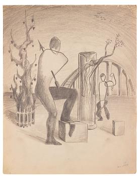 CO Hultén, "Från Croquisblock 1938, nr 10".