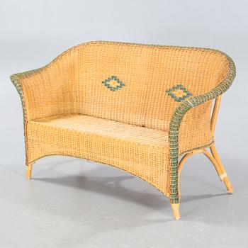 A set of rattan furniture from Bruka, Stockholm, second half of the 20th century.