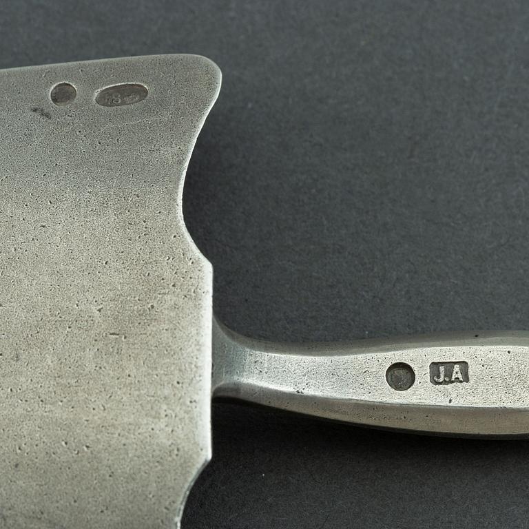 A russian silver serving spoon,  St Petersburg 1908-26.