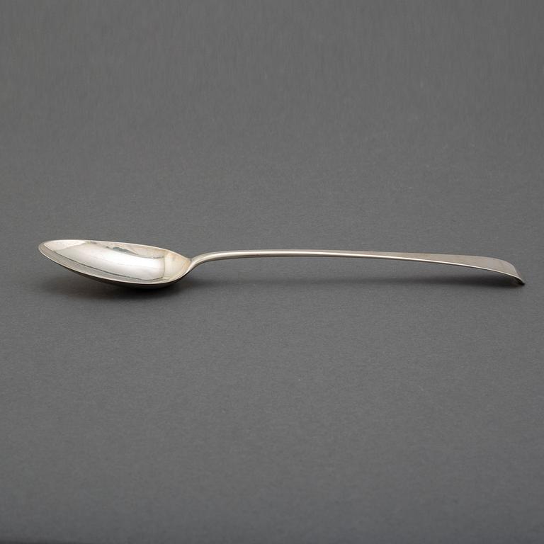 GEORGE SMITH (III) & WILLIAM FEARN, a silver serving spoon, London 1792.