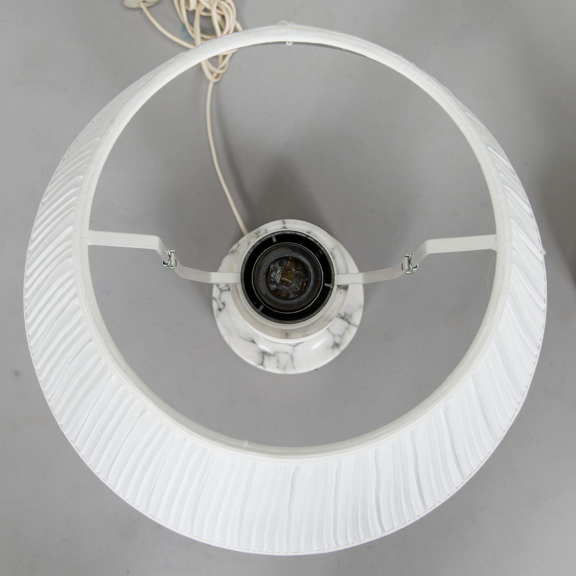 A pair of late 20th century table lamps, Italy.