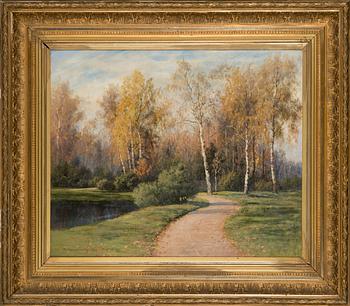 Thorsten Waenerberg, Autumn in the park of Kaisaniemi.