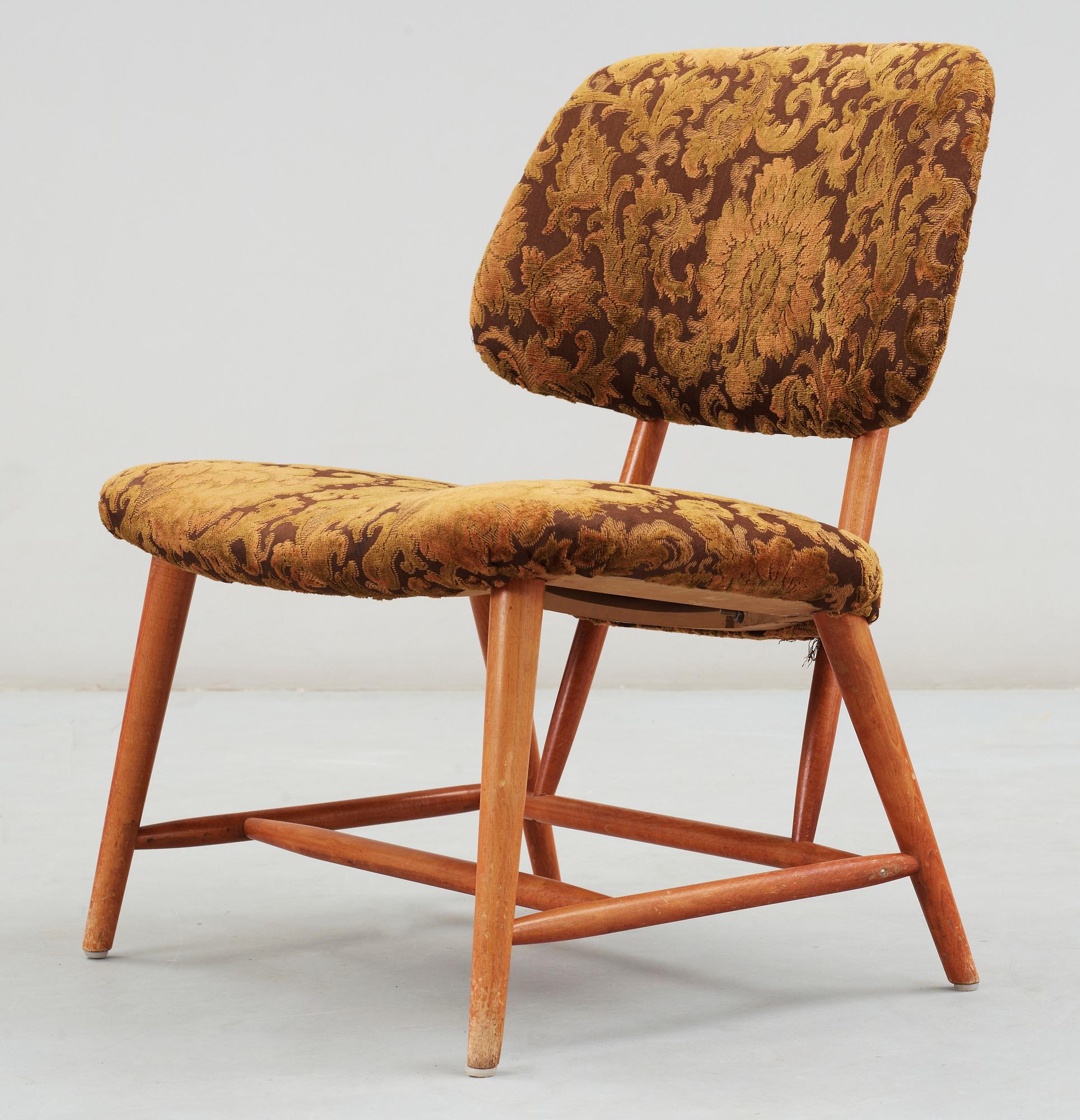 STOL, "TeVe", Alf Svensson, för Studio, Ljungs Industrier. Modellen Formgiven 1953.