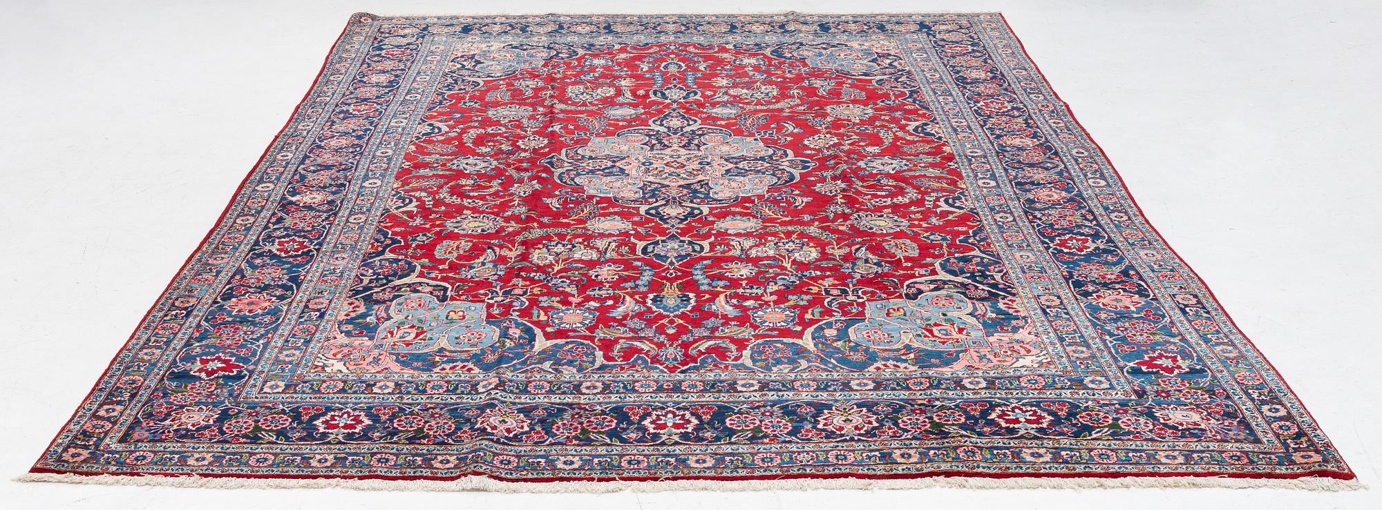 Carpet, Keshan, approx. 360 x 260 cm.