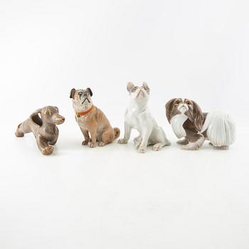 Figurines 10 pcs including Bing & Grøndahl 20th century.