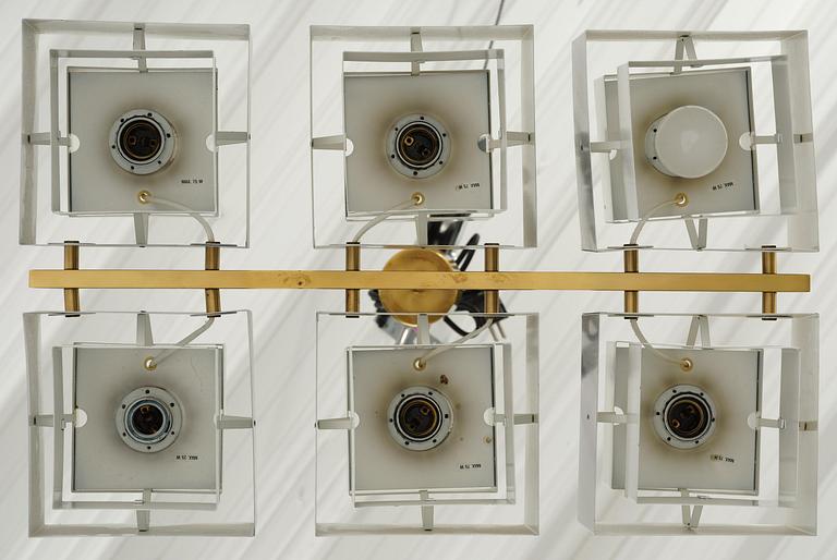 Hans-Agne Jakobsson, a "Selectra" ceiling lamp model "C 769/6", Hans-Agne Jakobsson AB, Markaryd, 1960s-70s.
