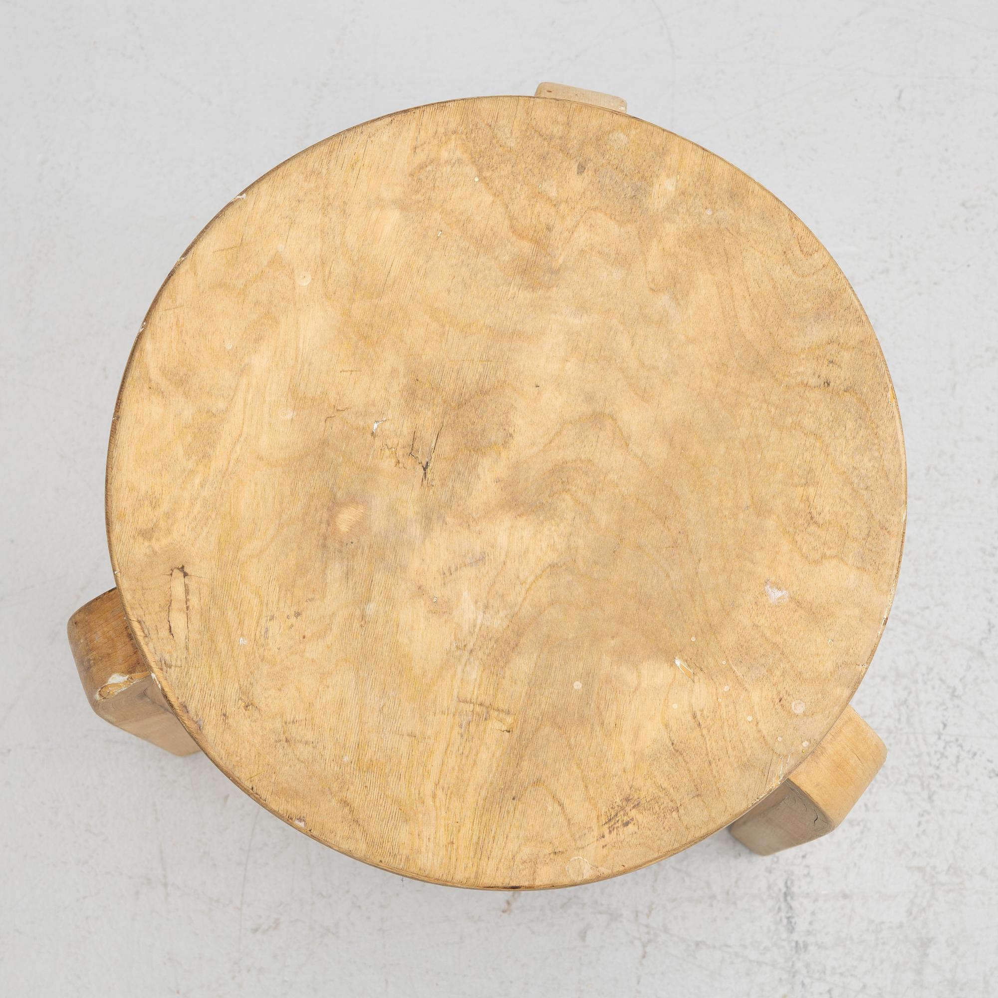 Alvar Aalto, a model '60' stool, Artek, Finland 1950's/60's.