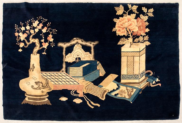 Rug China Baotou semi-antique/antique approx. 122x185 cm.