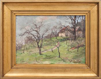 VITUS STAUDACHER, olja på duk, signerad (dubbelt) och daterad 1908.