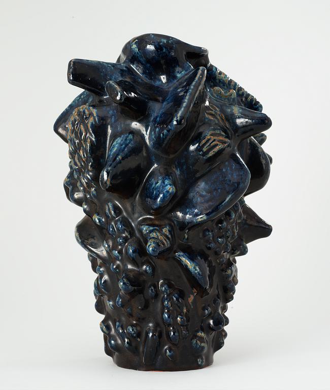 An Axel Salto stoneware vase, Royal Copenhagen, Denmark 1957.