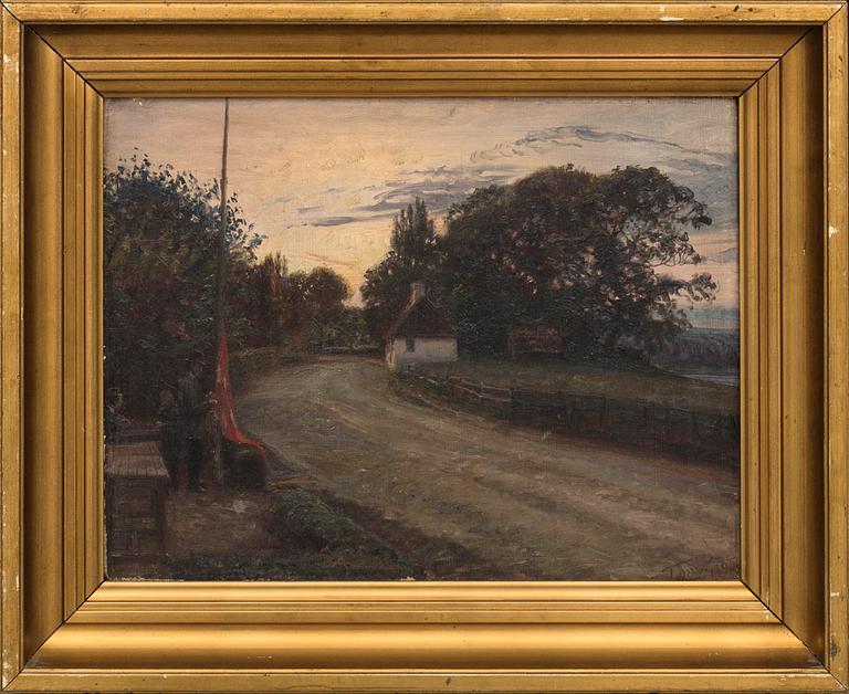 TOM PETERSEN, oil on canvas signed and dated 1895.