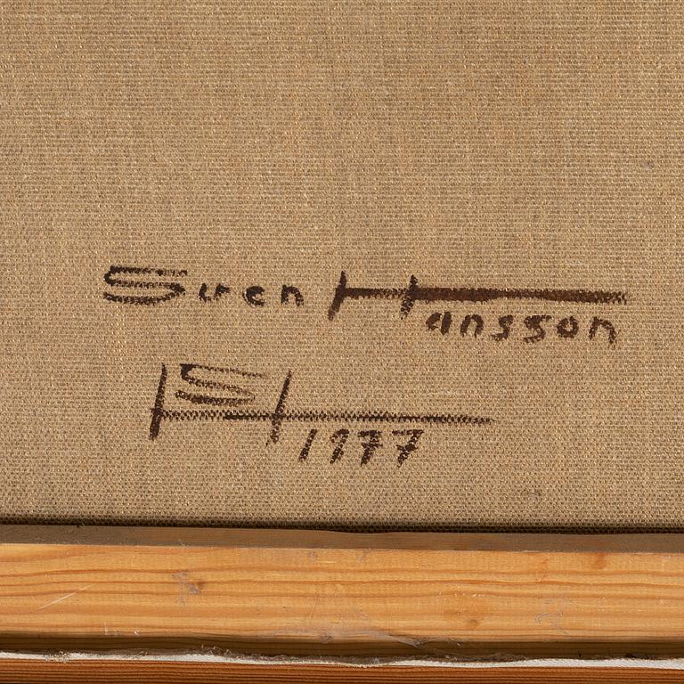 SVEN AXEL HANSSON, oil on canvas, signed and dated -77 à tergo.