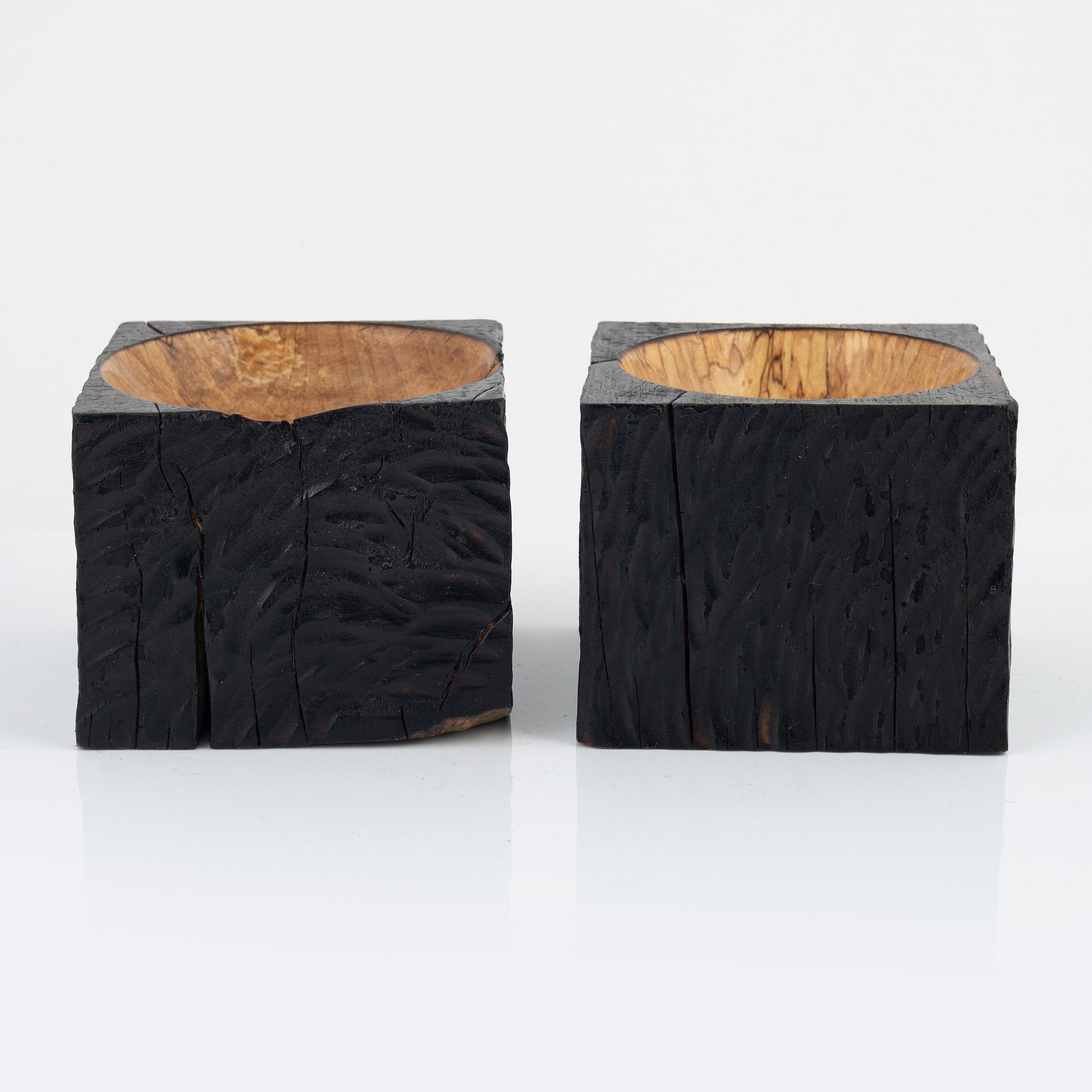 Magnus Ek, a set of six birch dessert bowls for Oaxen Krog.