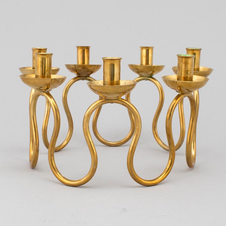 LARS HOLMSTRÖM, a brass candlestick.