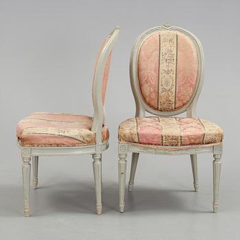 STOLAR, 6 st. Gustaviansk stil. 1900-tal.