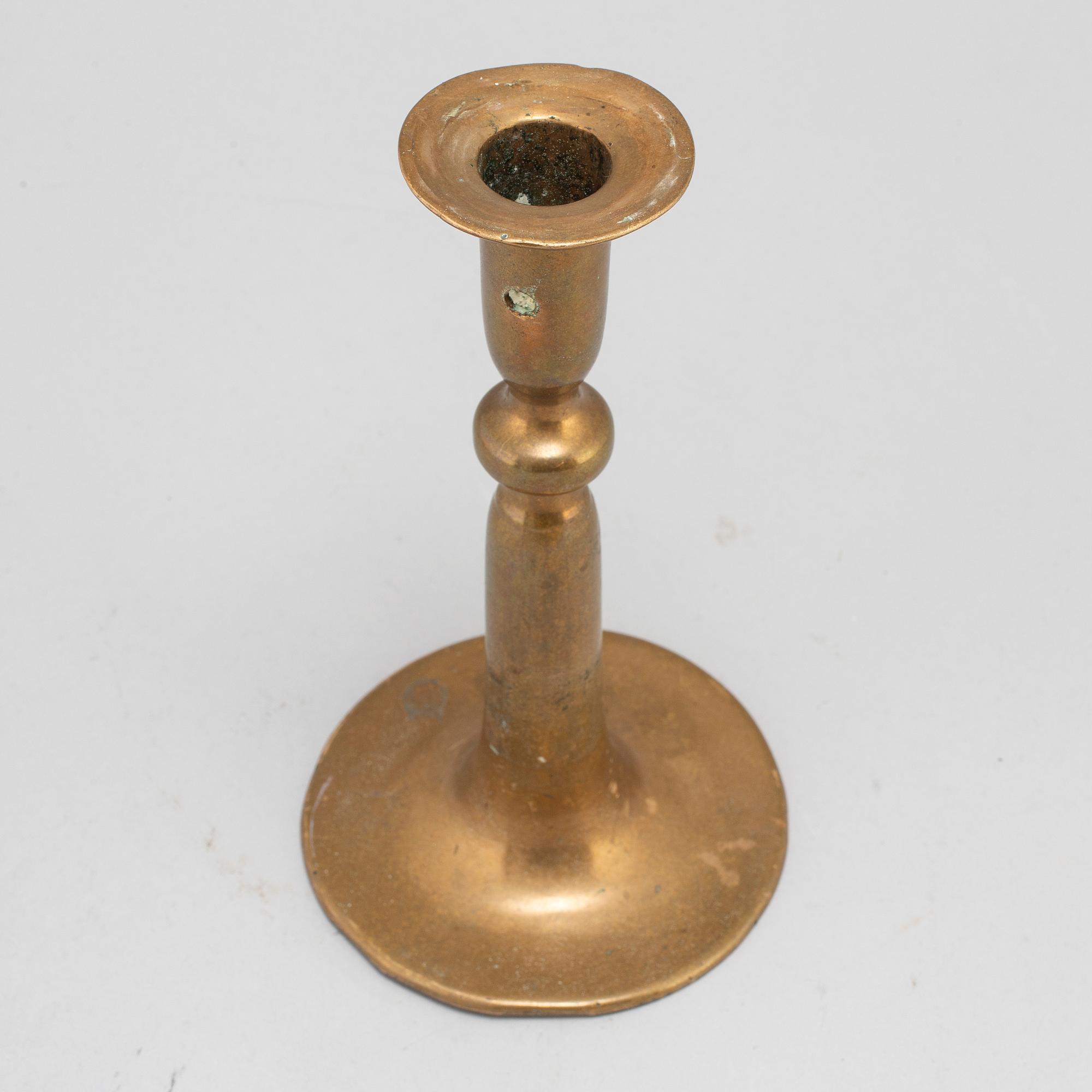 LJUSSTAKE, brons, 1600-tal.