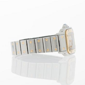 CARTIER, Santos, rannekello, 24 x 24 mm.