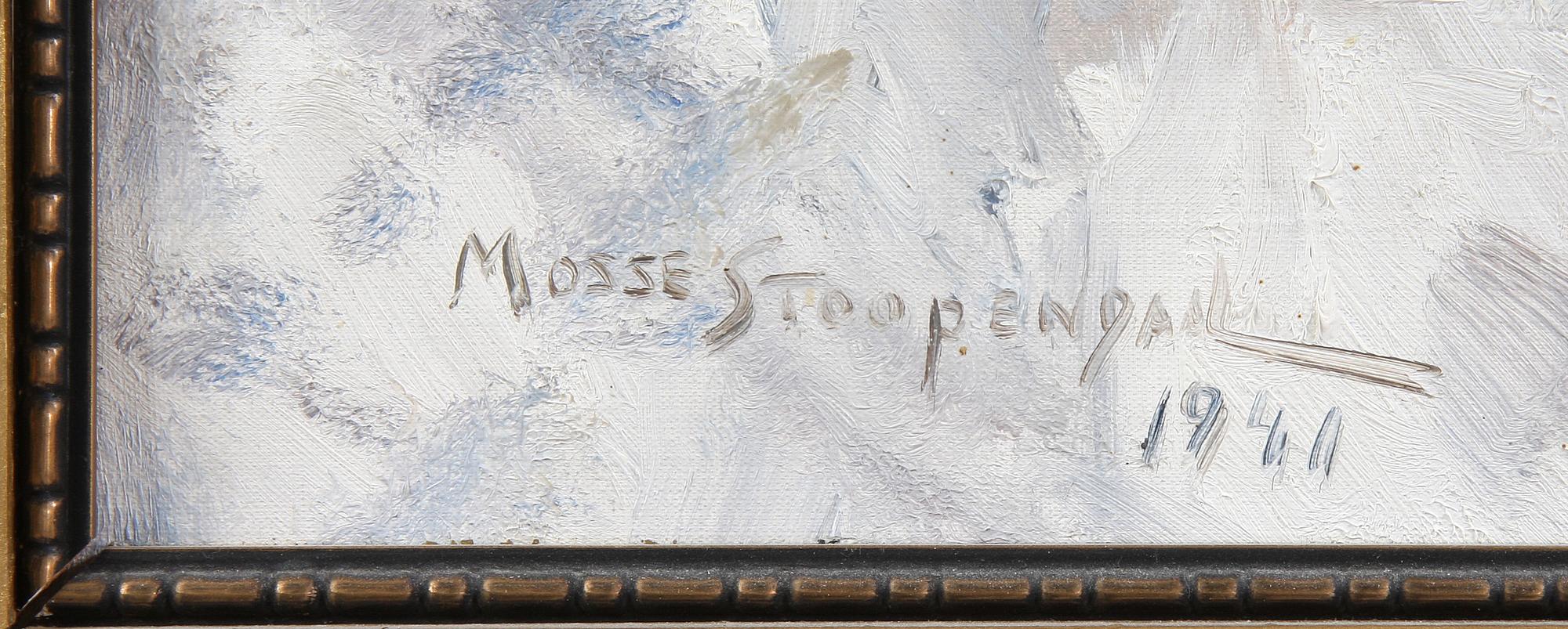 MOSSE STOOPENDAAL, olja på duk, sign o dat 1941.
