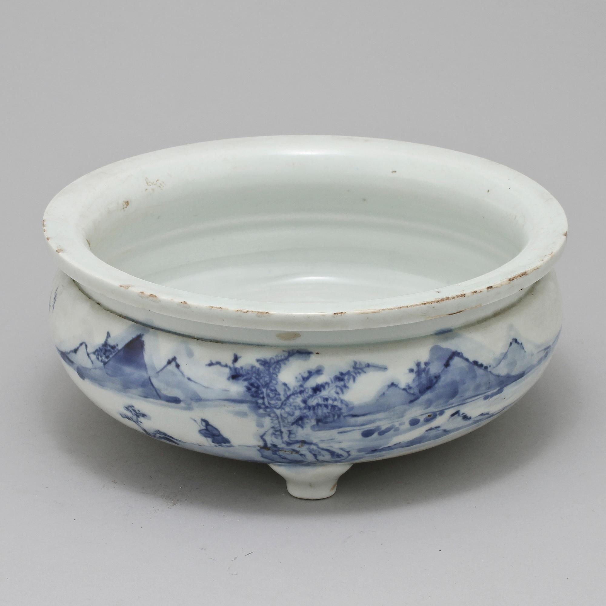 RÖKELSEKAR, porslin, Kina, Qing dynastin.