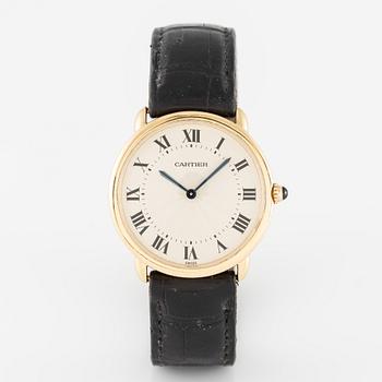 Cartier, Louis Ronde, wristwatch, 33.5 mm.
