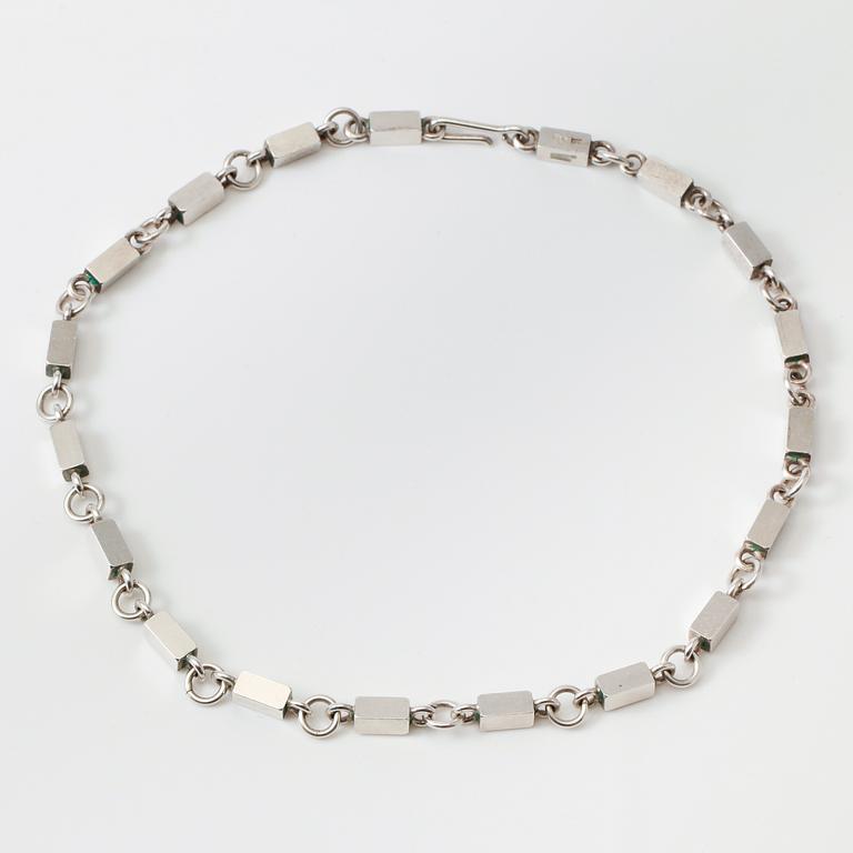 COLLIER, sterlingsilver, Wiwen Nilsson, Lund 1973.