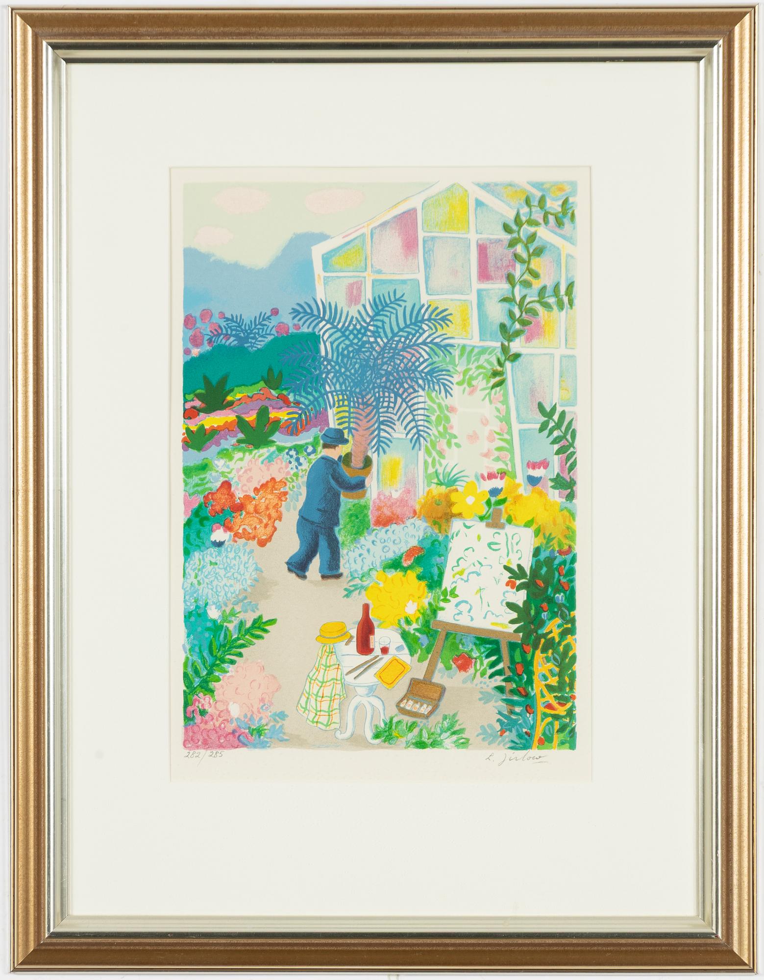 Lennart Jirlow, By the greenhouse.