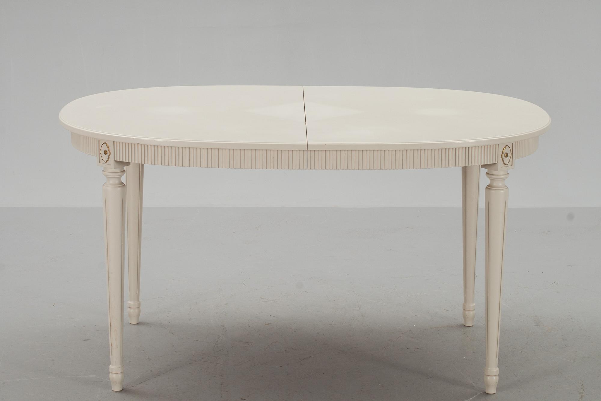 MATSALSMÖBLEMANG, 6 delar, gustaviansk stil, 1900-talets slut.