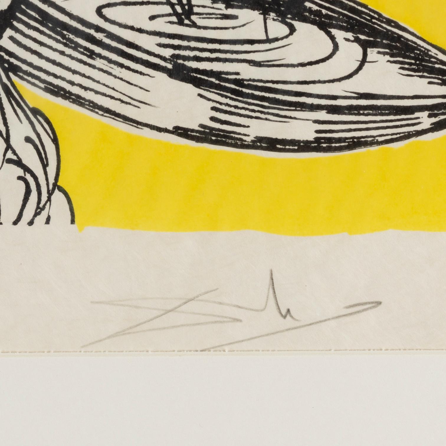 Salvador Dali, lithograph in colors, 1973, signed and numbered 170/250.