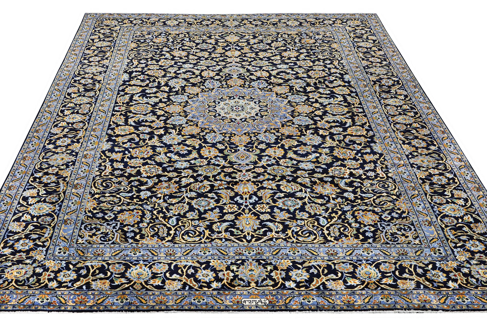 A carpet, Kashan, c. 393 x 297 cm.