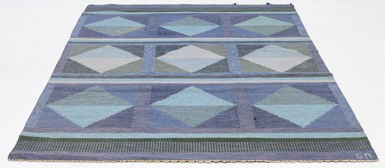 Rug, flatwoven, signed GA, approx. 240 x 163 cm.