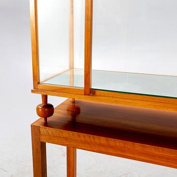 A Josef Frank mahogany display cabinet model nr 2077 later part of the 20th century.