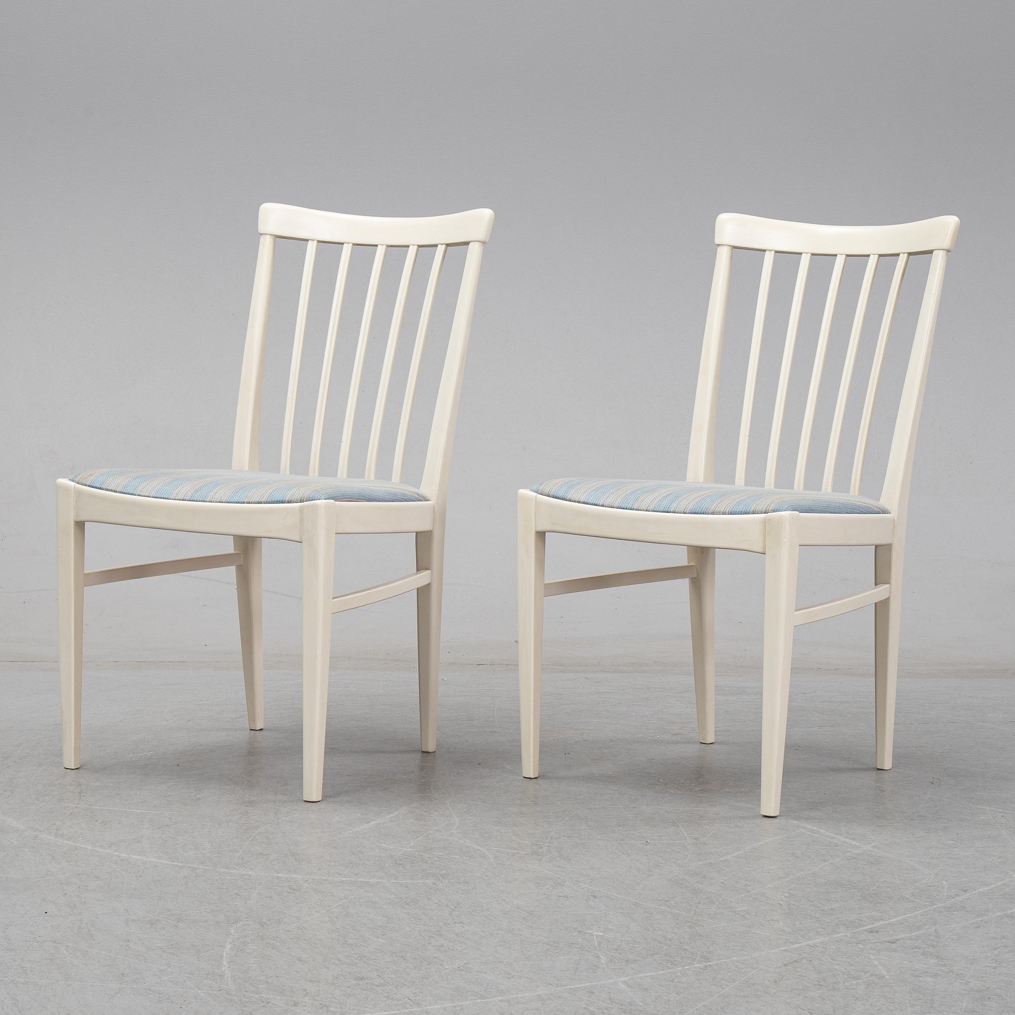 Six 'Herrgården' chairs by Carl Malmsten for Bodafors.