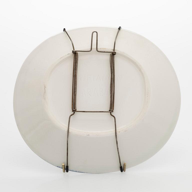 Birger Kaipiainen, dekorationstallrik, stengods, signerad Kaipiainen.