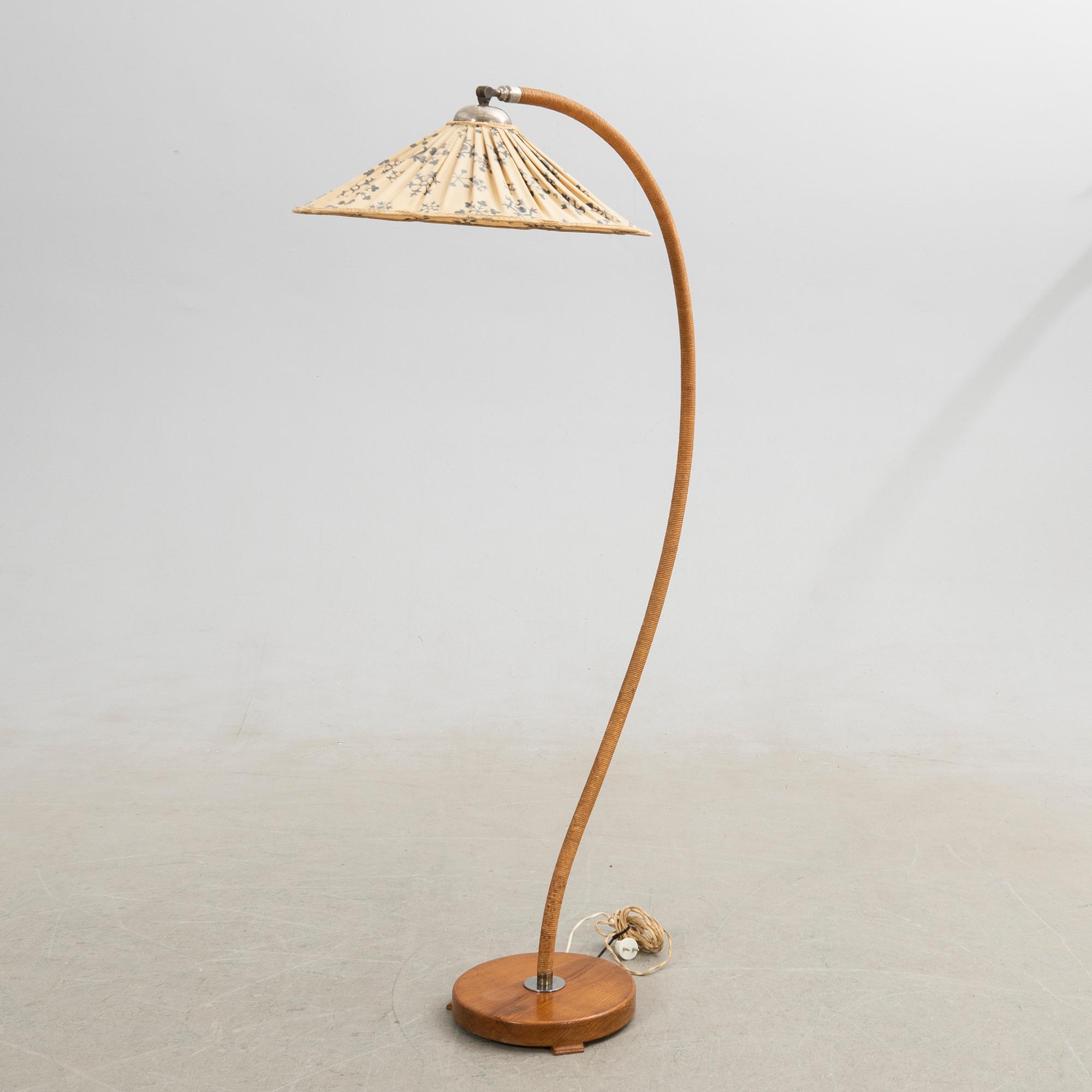 Floor lamp, Swedish Modern, circa the mid-20th century.