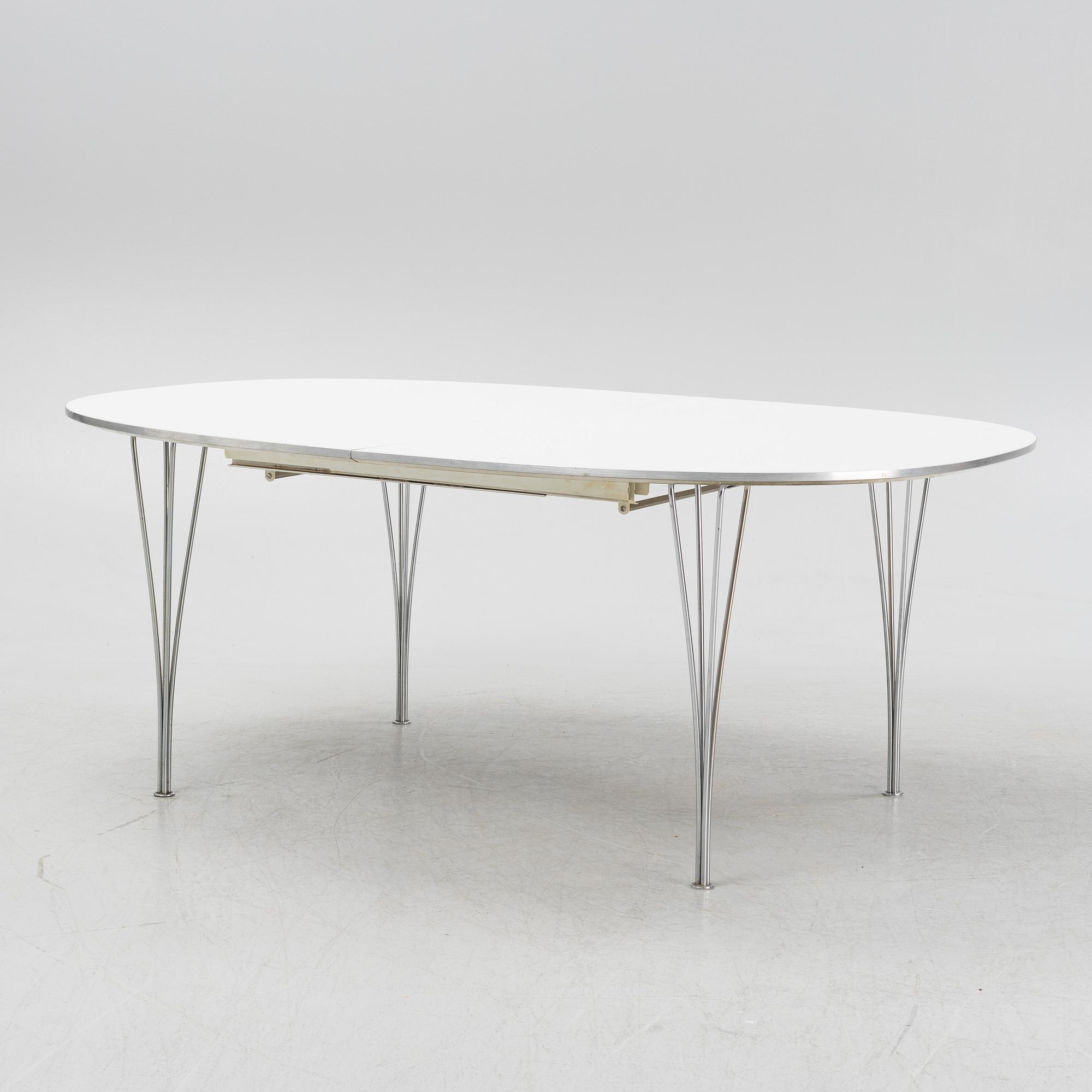 Bruno Mathsson & Piet Hein, table "Superellips", Fritz Hansen Denmark.