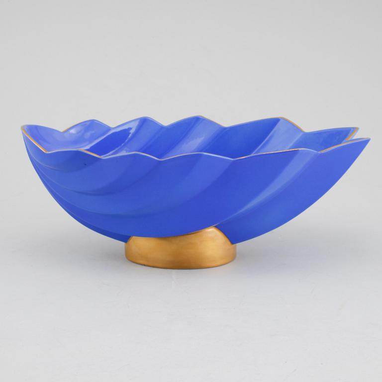 A bowl by Karin Björquist, "Pliss", from "Nobelservisen", Rörstrand, dated -96.