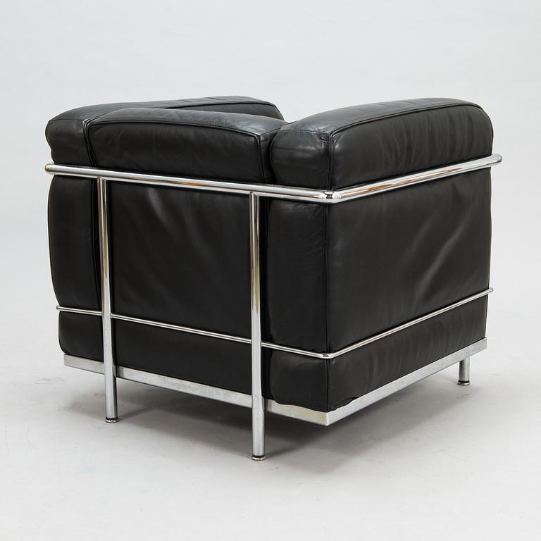 LE CORBUSIER, PIERRE JEANNERET & CHARLOTTE PERRIAND, nojatuoli, "LC2", Cassina, Italia.