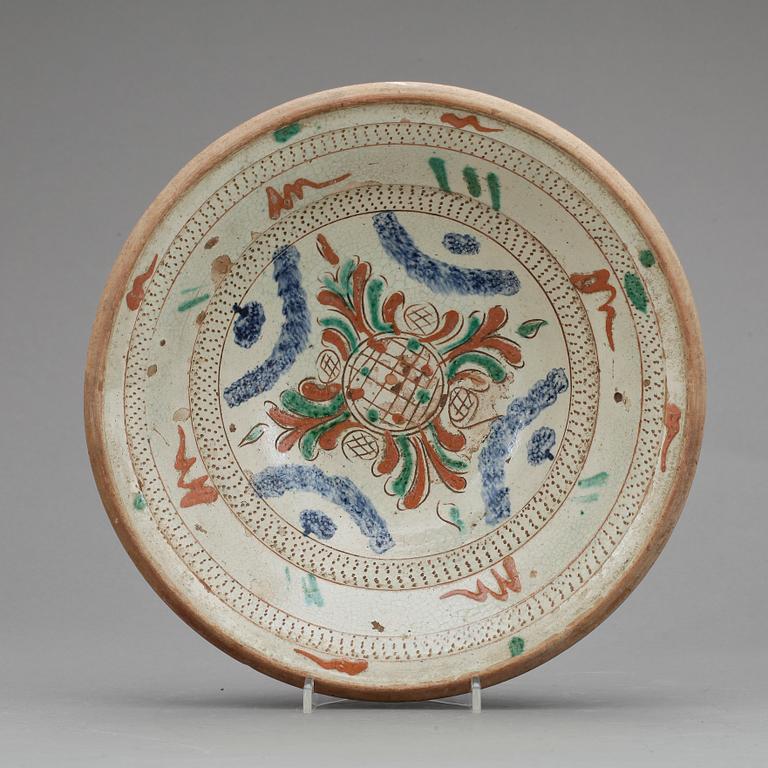 SKÅLFAT, lergods, allmoge, 1800-tal.