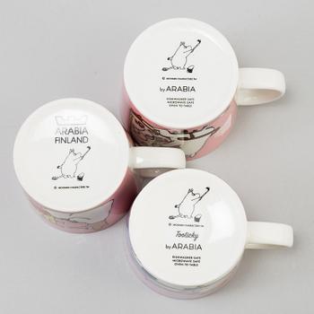 MUMIN MUGGAR, 15 ST. Moomin-Characters, Arabia, Finland.