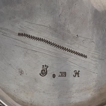 A Swedish 18th century parcel-gilt silver tankard, mark of Niclas Warneck, Karlstad 1766.